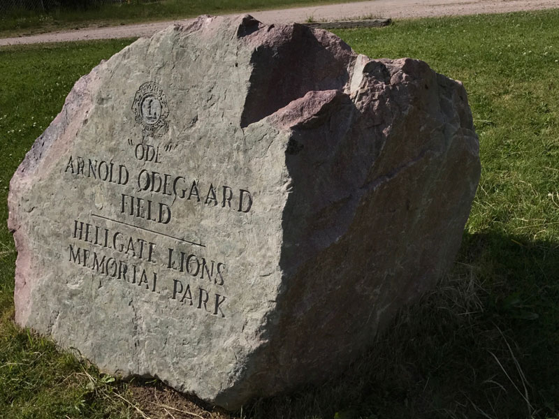 Hellgate Lions Park Bonner Montana: Baseball Fields dedicated to Arnold Odegaard